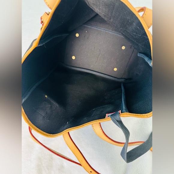 Dooney and Bourke Tote Bag With Leather Trim Medium Size - Picture 10 of 11